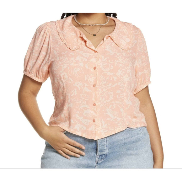 Nordstrom Tops - BP. Floral Peter Pan Collar Top Blouse